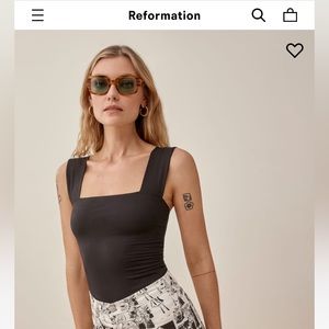 Reformation Clarke Knit Tank Black